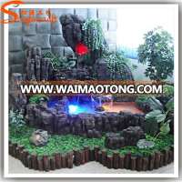 Factory direct all types of artificial fake fiberglass rock waterfall for garden decoration