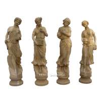 Outdoor Garden Antique Stone Life Size Statues For Sale