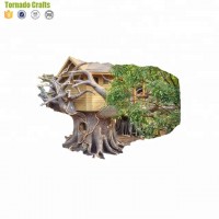 Large decorative realistic high quality artificial tree house for decoration