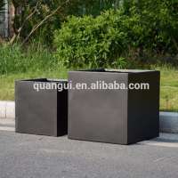 Factory sales high strength light weight outdoor large square plant pots