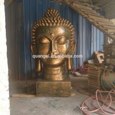 Factory sale top quality high strength fiberglass bronze buddha statue for outdoor