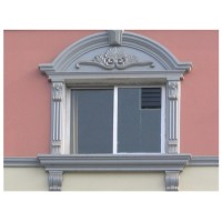 Foshan factory long life time fireproof durable exterior GRC window moulding for construction