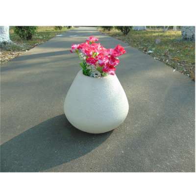 Factory direct sale light weight waterproof white cement planters for indoor