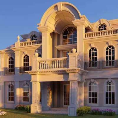 High quality exterior cement moulding for Villa decoration